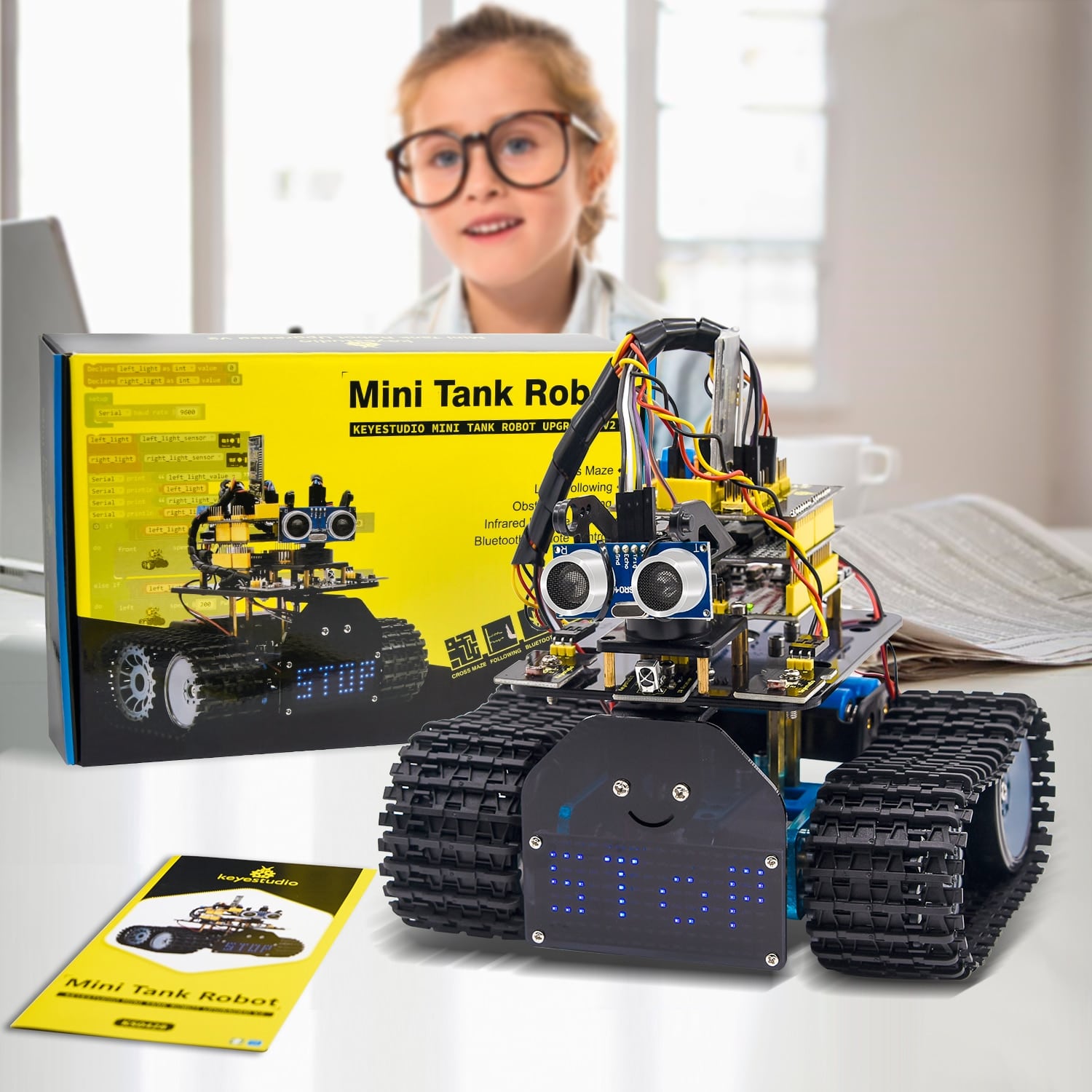 keyestudio mini tank robot